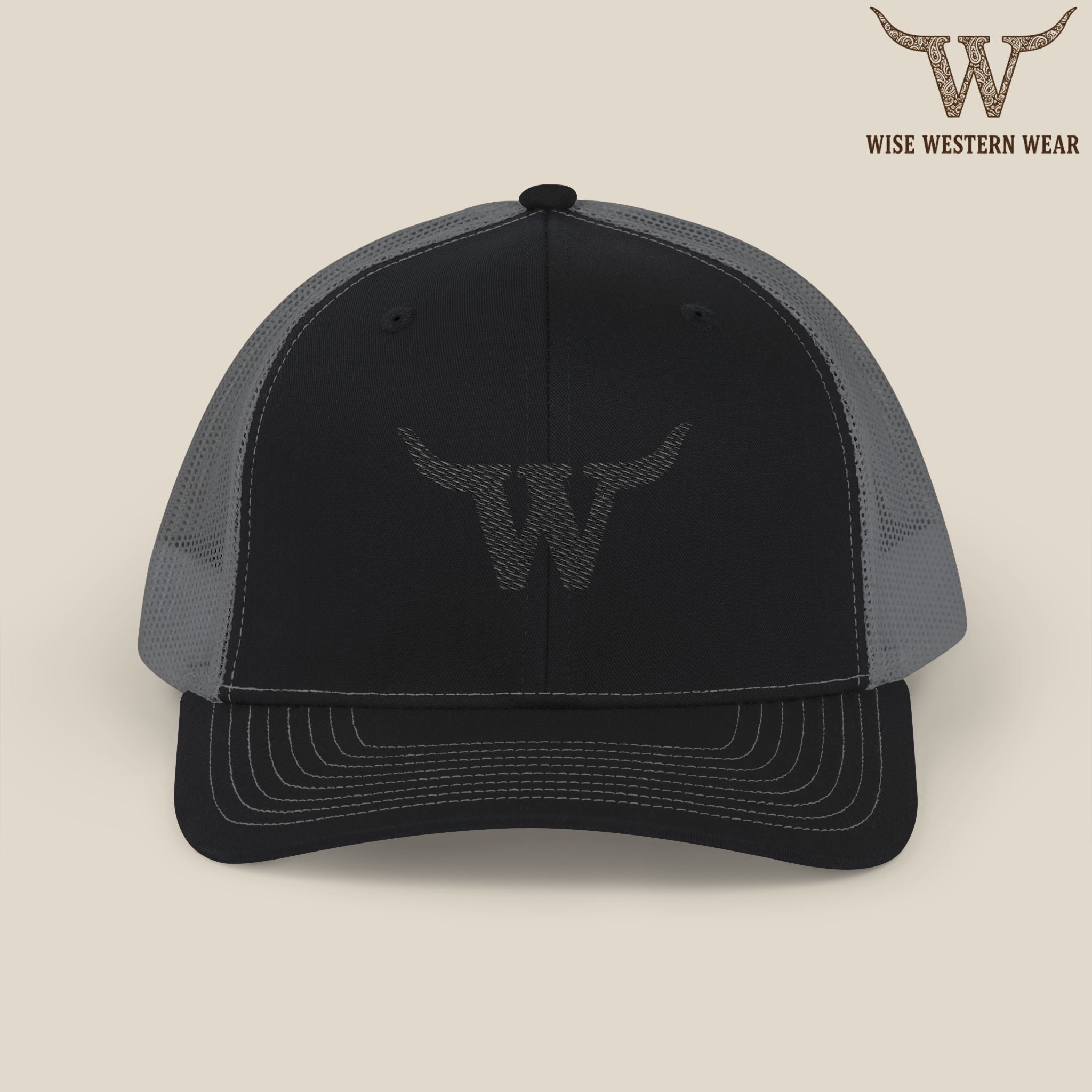 Classic Black Logo Trucker Hat