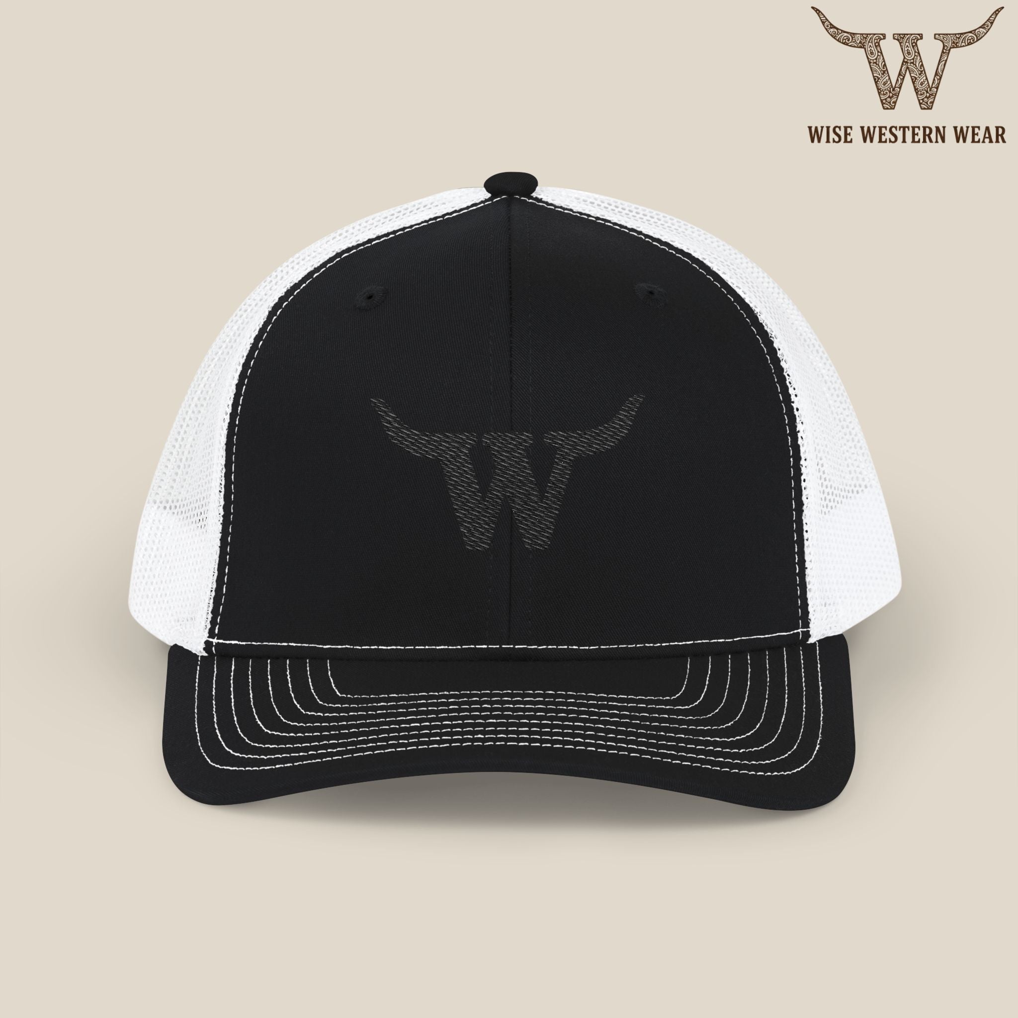 Classic Black Logo Trucker Hat