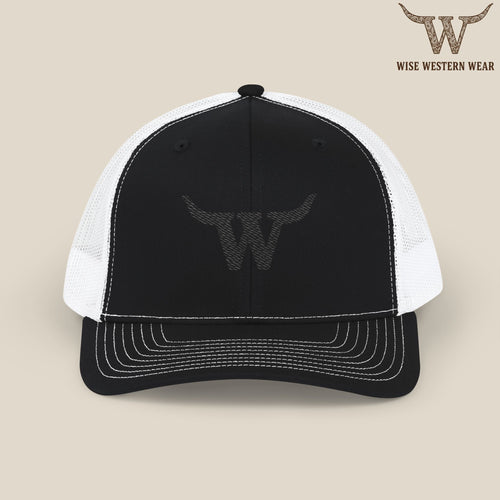 Classic Black Logo Trucker Hat