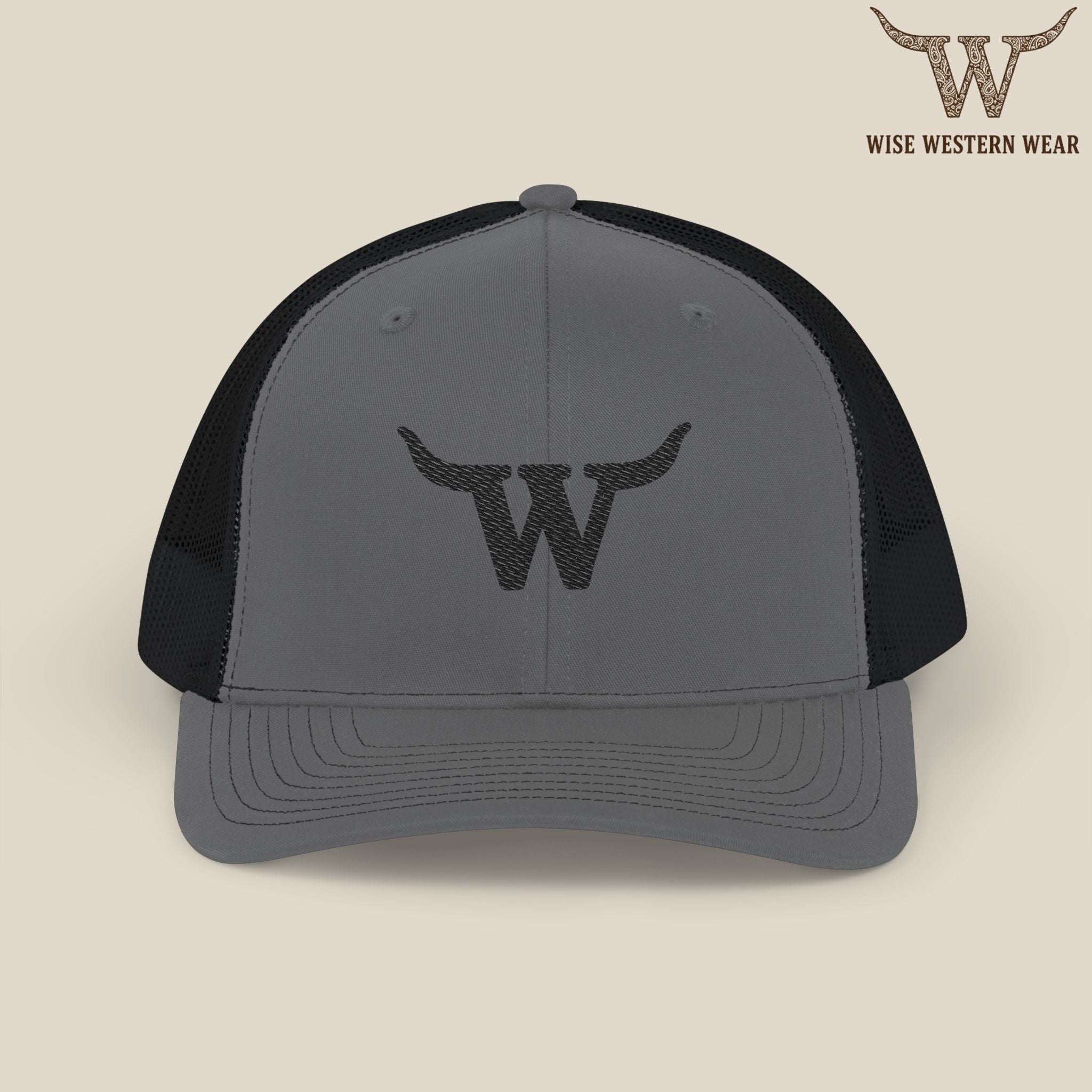 Classic Black Logo Trucker Hat