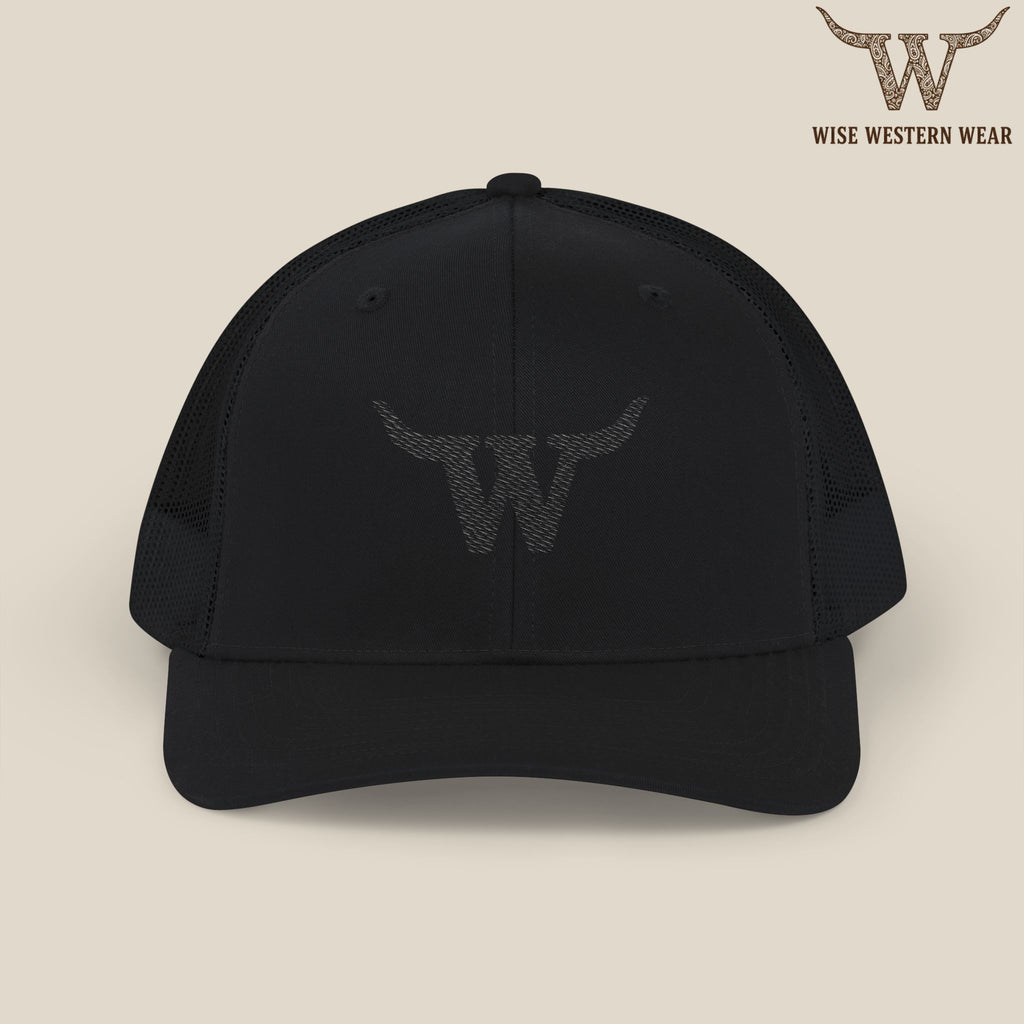 Classic Black Logo Trucker Hat