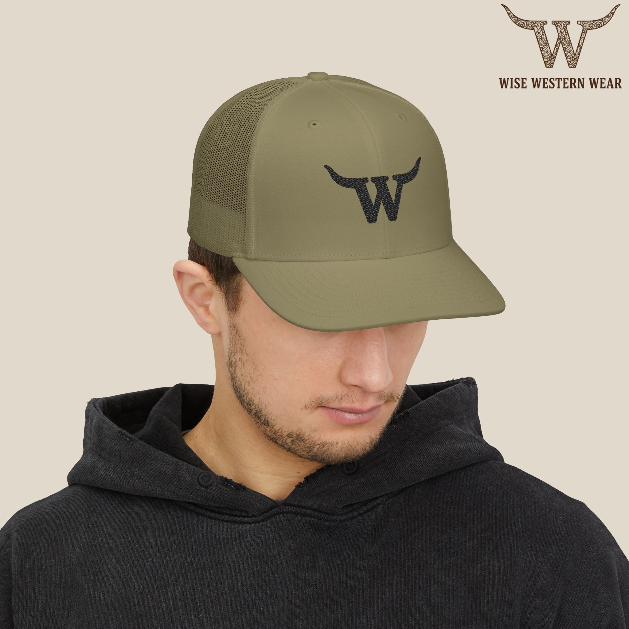 Classic Black Logo Trucker Hat